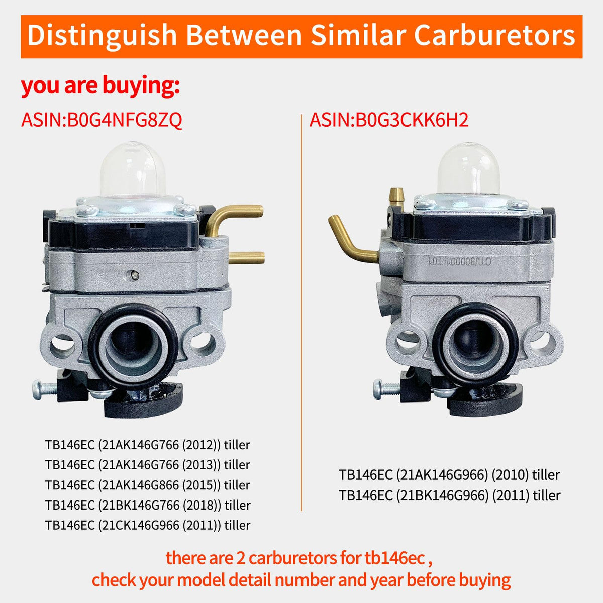 ALFUL Ruixing carburetor back hole detail: correct mounting alignment