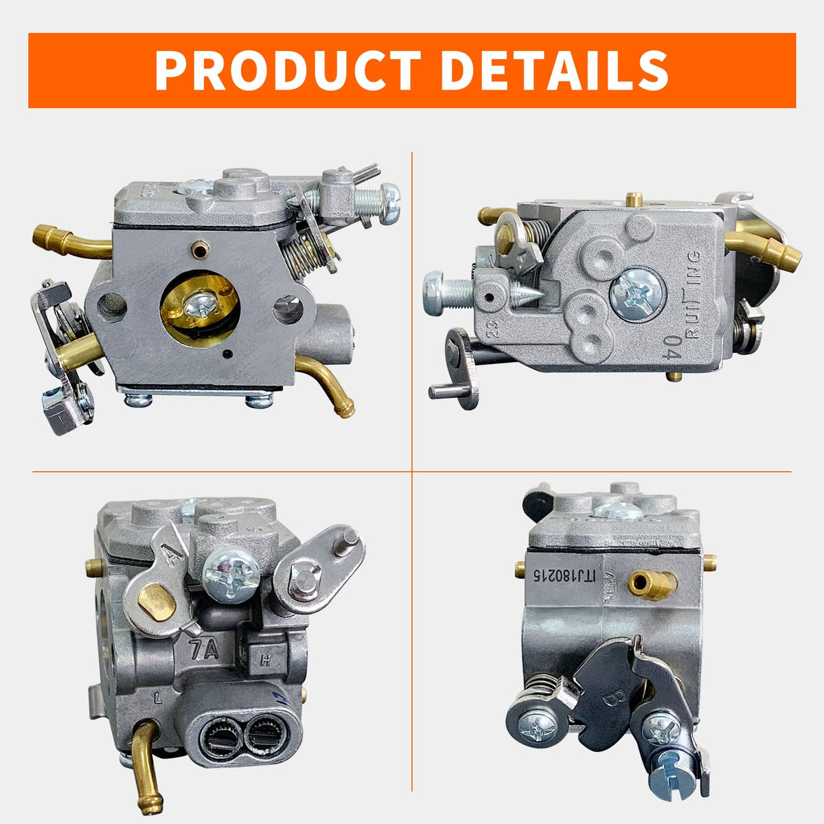 ALFUL Ruixing carburetor kit primer bulb for easier starting