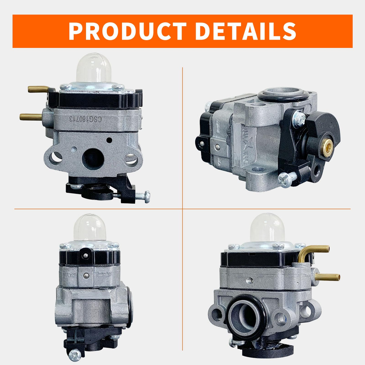 ALFUL Ruixing carburetor mounting flange close-up: secure installation