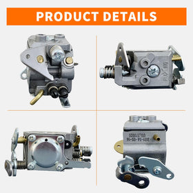 Carburetor replacement pack contents from ALFUL with parts laid out