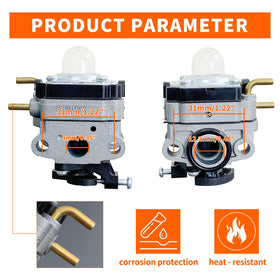 ALFUL Ruixing carburetor side profile: broad compatibility with Troy-Bilt and Craftsman