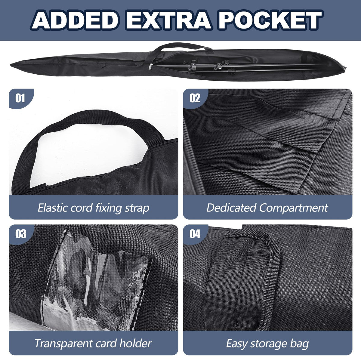 Aliceset exterior ID pocket enables quick gear identification.
