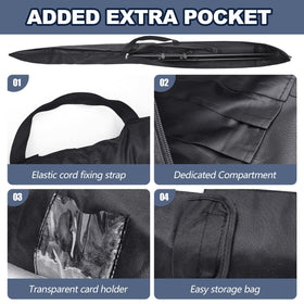 Aliceset exterior ID pocket enables quick gear identification.