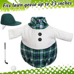 Aliceset Golfer Hat and Club add authentic garden statue charm