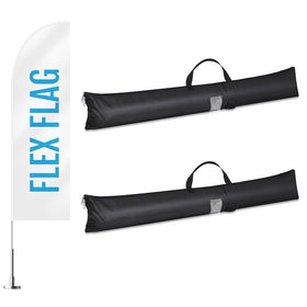Aliceset portable teardrop flag kit bag is travel ready.