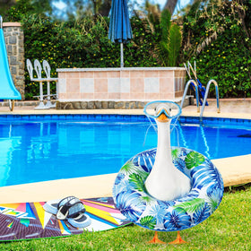 Aliceset blue-green color accents lawn decor and photos