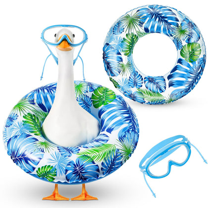 Aliceset summer goose Hawaiian ring visually centers vibrant yard decor and pool fun