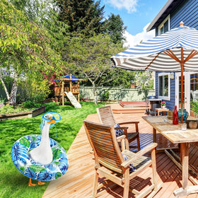 Aliceset outdoor party setup complements Hawaiian-themed celebrations