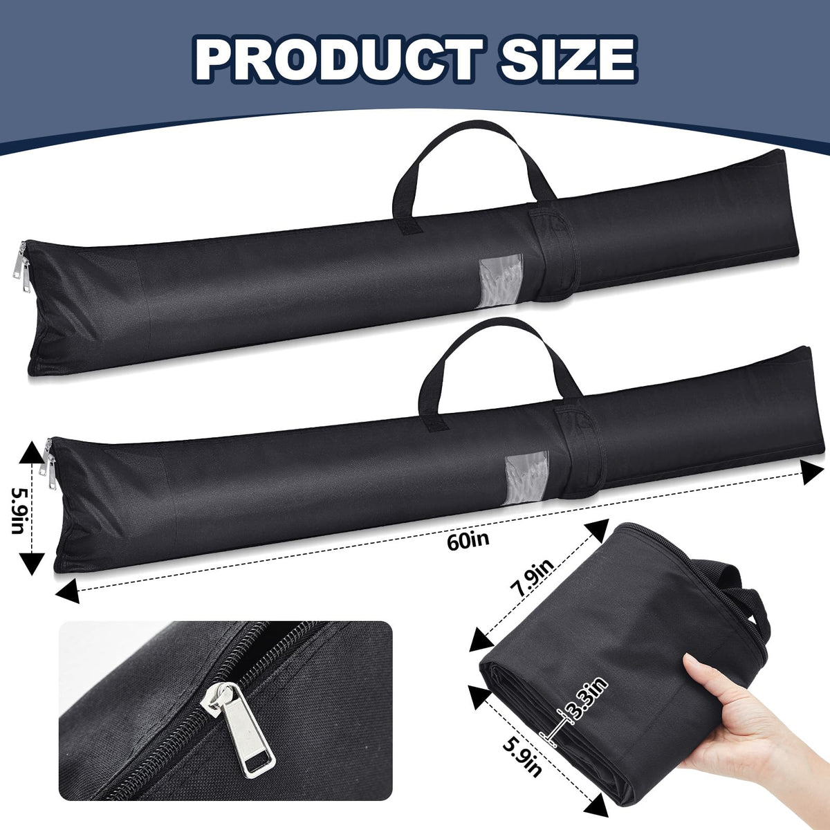 Aliceset waterproof Oxford material guards gear against rain and dust.