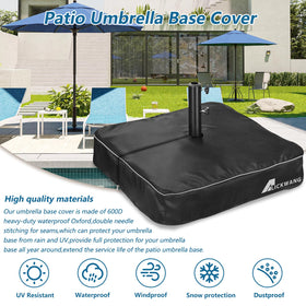 Alickwang 600D waterproof material protects the stand base from moisture and UV exposure.