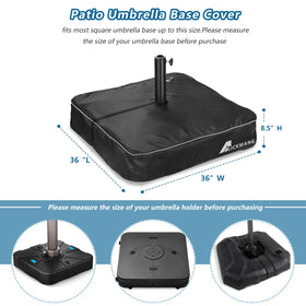 Alickwang base cover with a heavy-duty zipper enables quick installation and removal.
