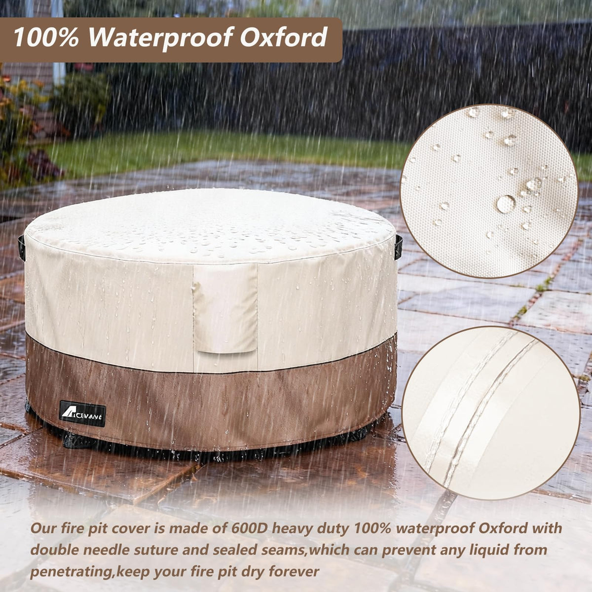 Alickwang double-stitched cover for long-lasting outdoor use