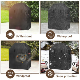 Alickwang front zippers enable easy installation and removal of the cover.