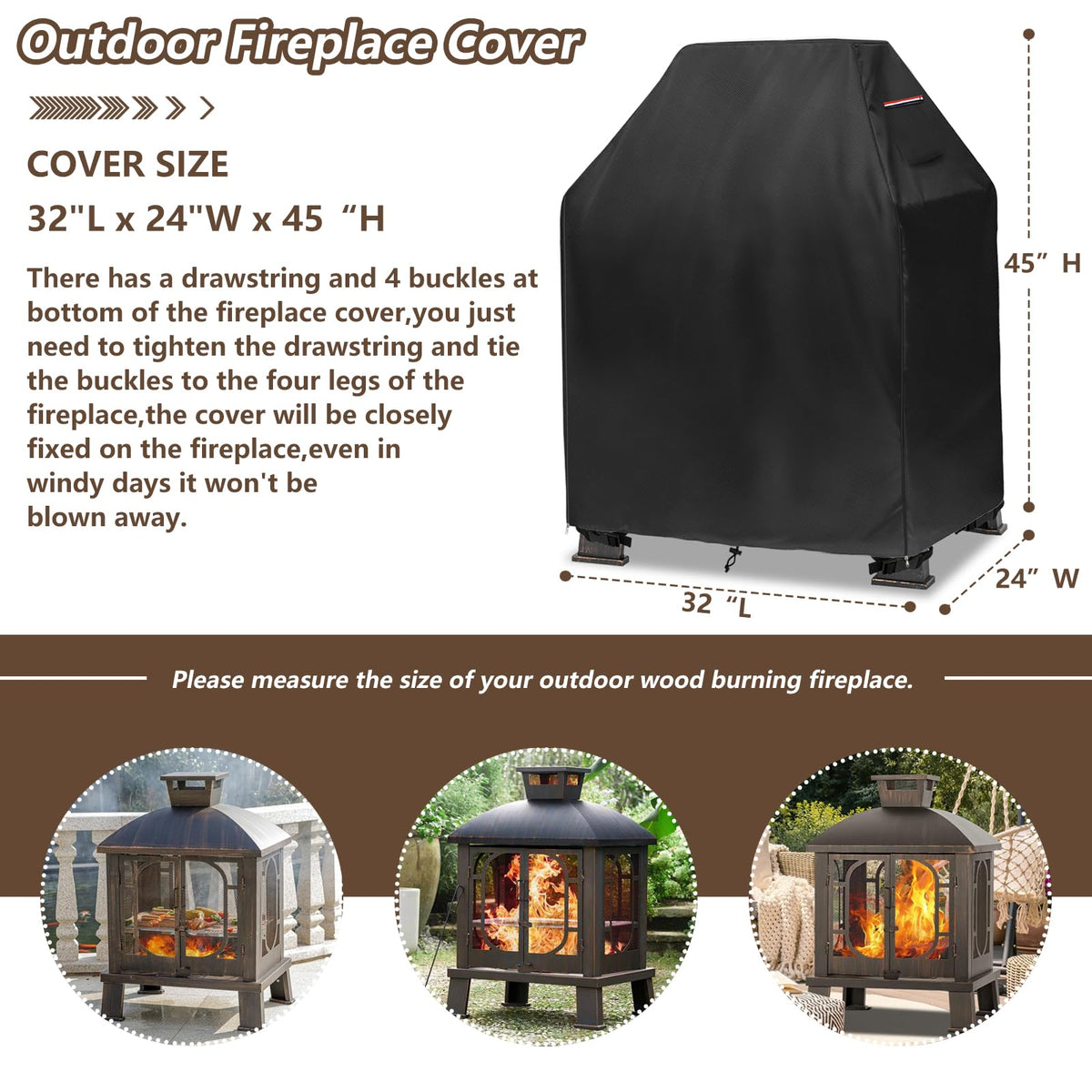 Alickwang heavy-duty 600D fabric delivers durable protection against rain and dirt