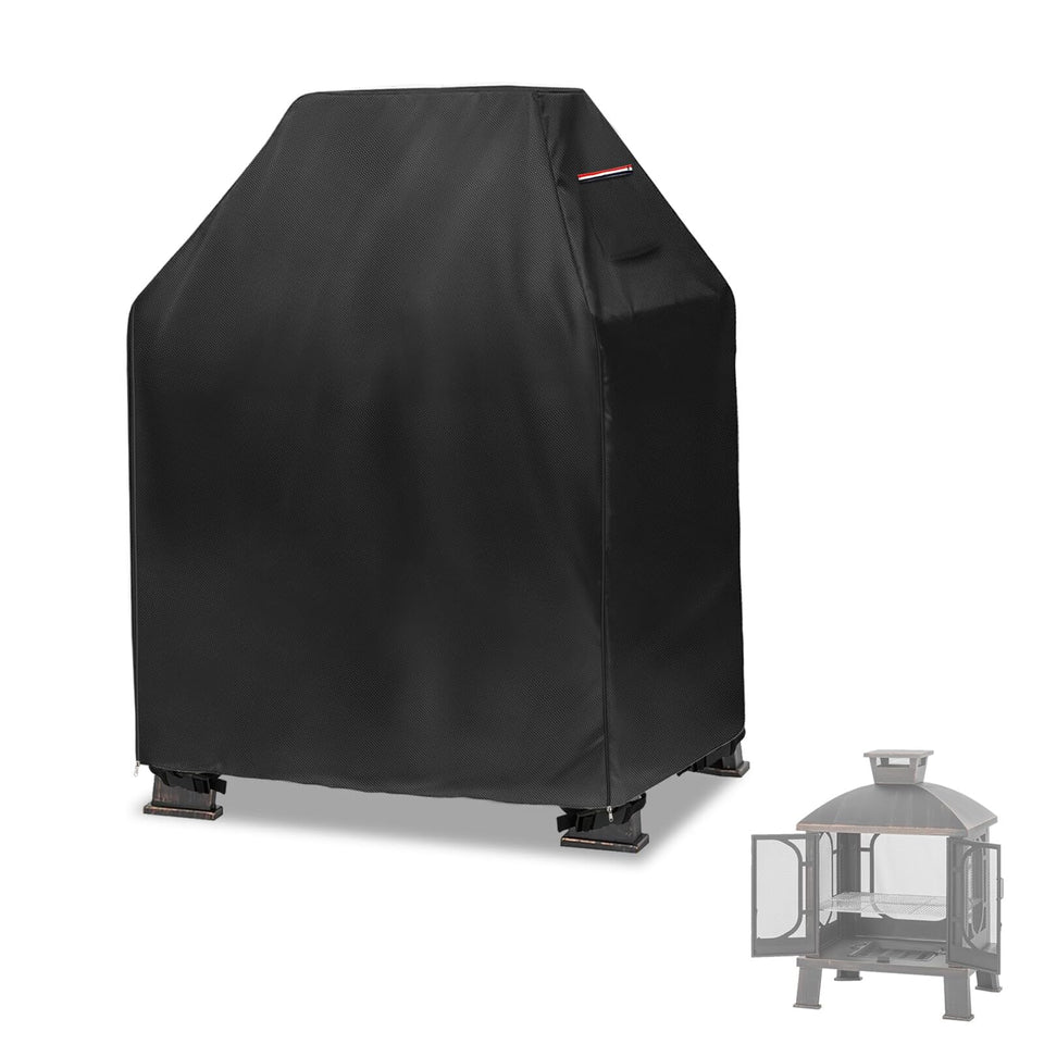 Alickwang outdoor fireplace cover fits a Panovue chiminea for weather protection