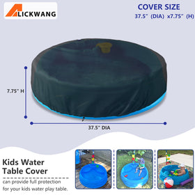 Alickwang outdoor pool cover uses waterproof 600D Oxford fabric for durable protection.