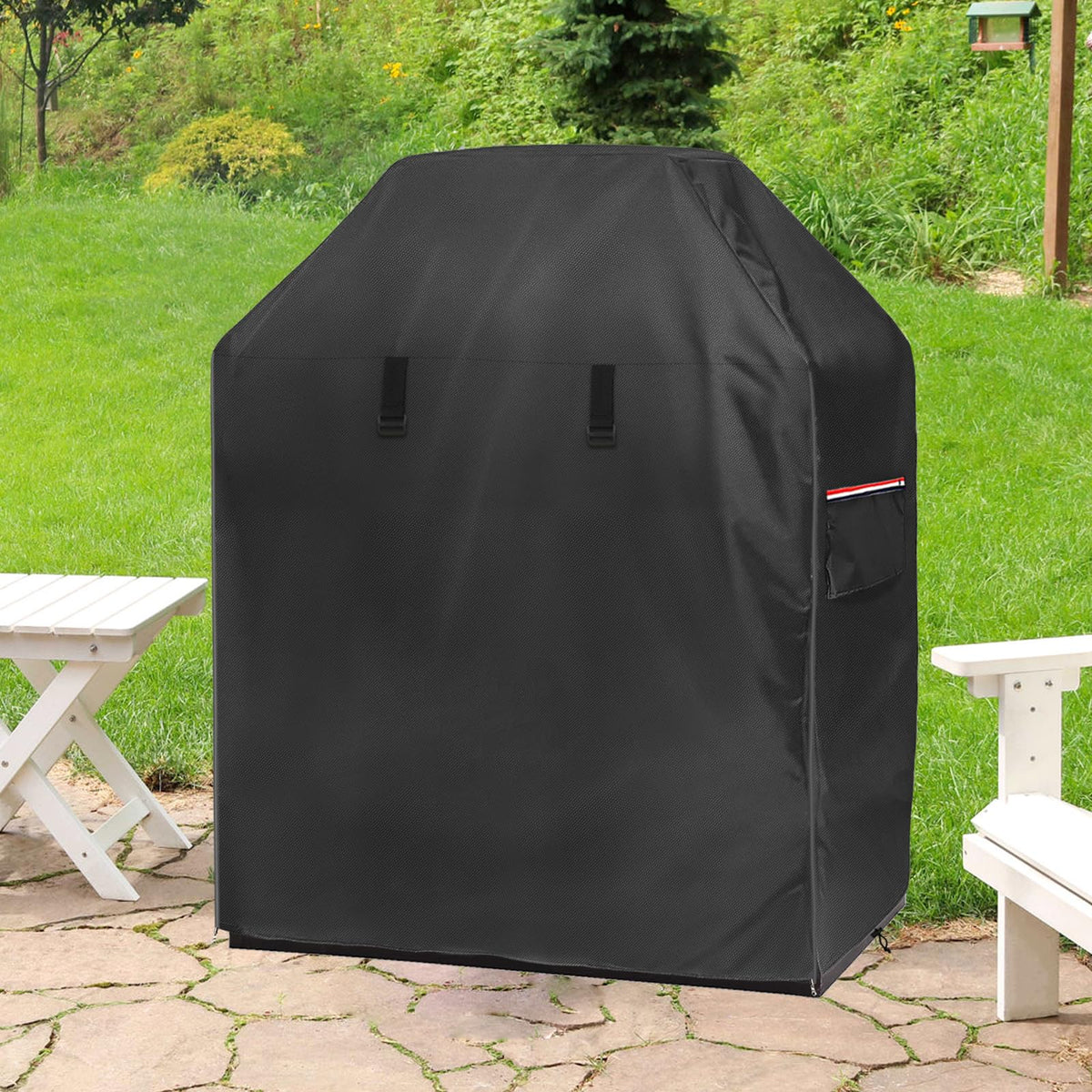 Alickwang side handles simplify handling and repositioning on the patio.