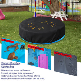 Alickwang Velcro quick-access back supports umbrella open-close without removing cover.