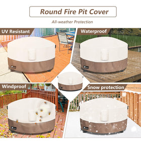 Alickwang weatherproof round cover fits patios, decks, and backyards