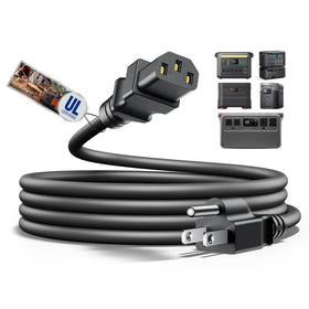 ALIENSX UL Listed 6ft power cord for secure NEMA 5-15P to IEC C13 connections.