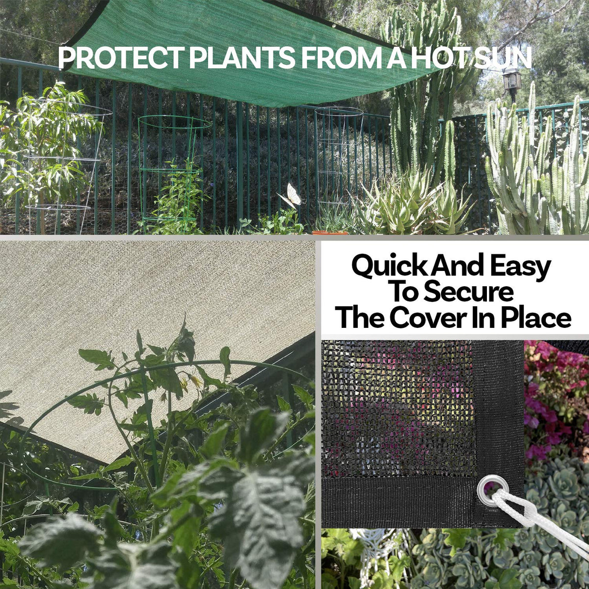 Alion Home custom sizes California-made shade cloth for unique garden layouts.