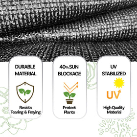 Alion Home grommetted edge design for quick shade-net installation.