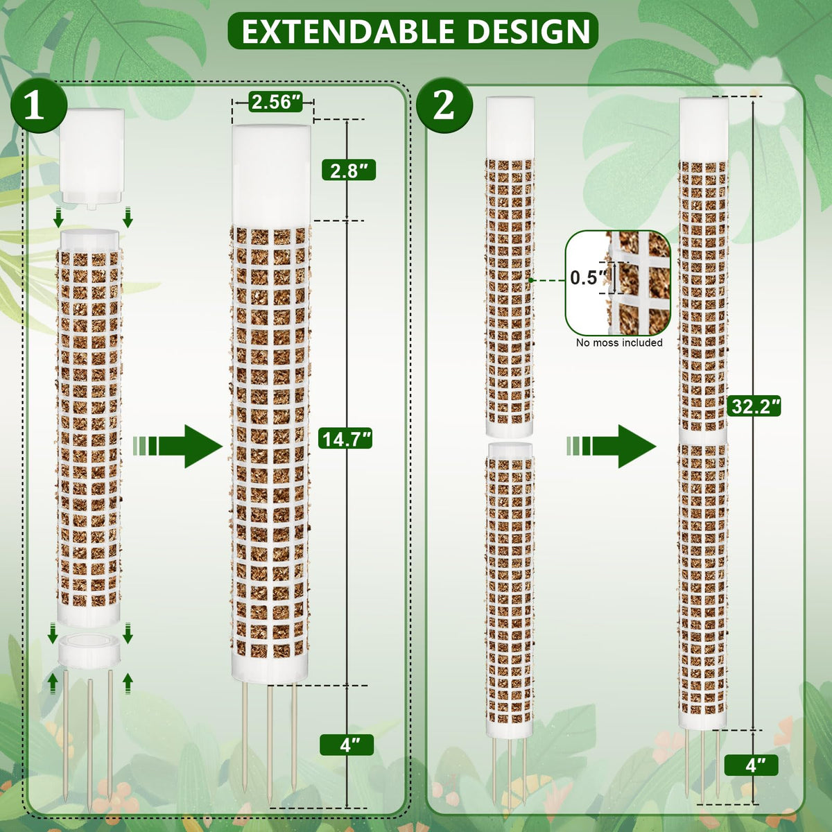 AlisisFores garden ties bundle keeps tall plants stable.