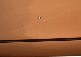 ALISUN canopy dimensions 77 by 46.5 inches in khaki for planning replacement.