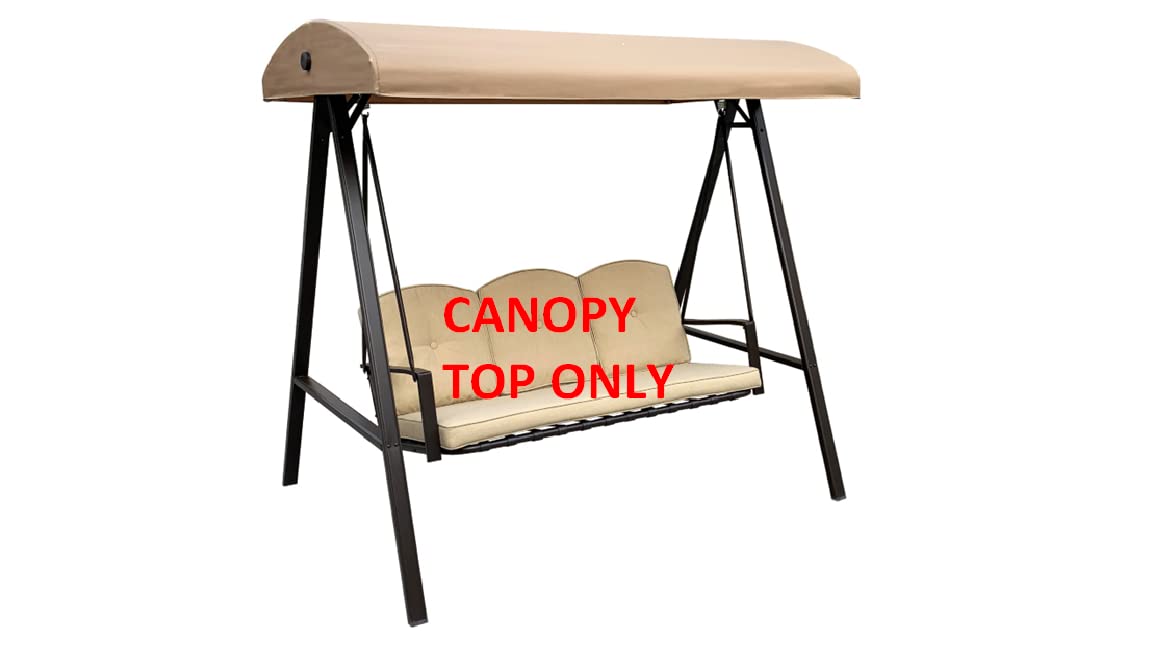 ALISUN replacement canopy top for the GSS00132D 3-seater swing with a custom fit and durable fabric.