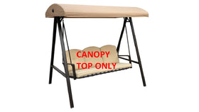 ALISUN replacement canopy top for the GSS00132D 3-seater swing with a custom fit and durable fabric.