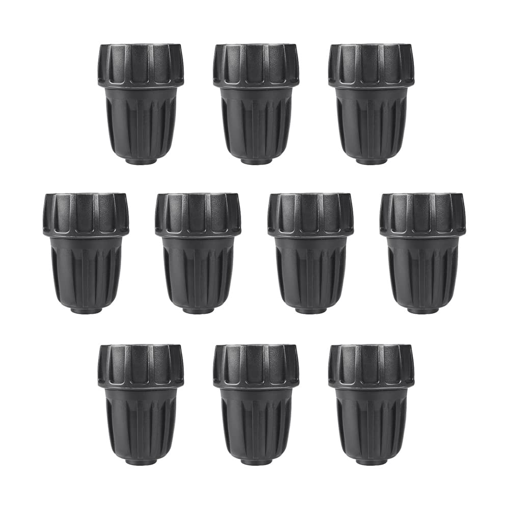 ALKARMA 10-pack 1/2 inch drip irrigation fittings for quick on-site connections.