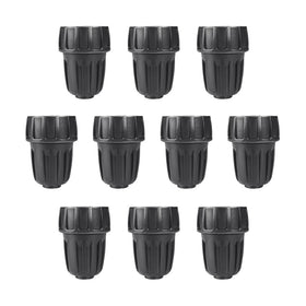 ALKARMA 10-pack 1/2 inch drip irrigation fittings for quick on-site connections.