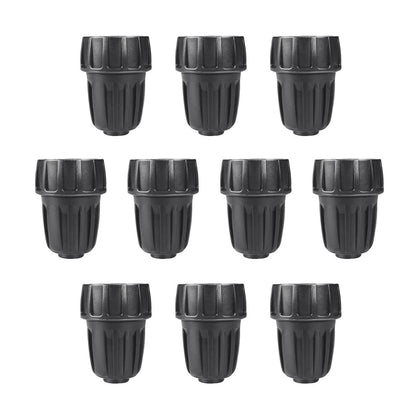 ALKARMA 10-pack 1/2 inch drip irrigation fittings for quick on-site connections.