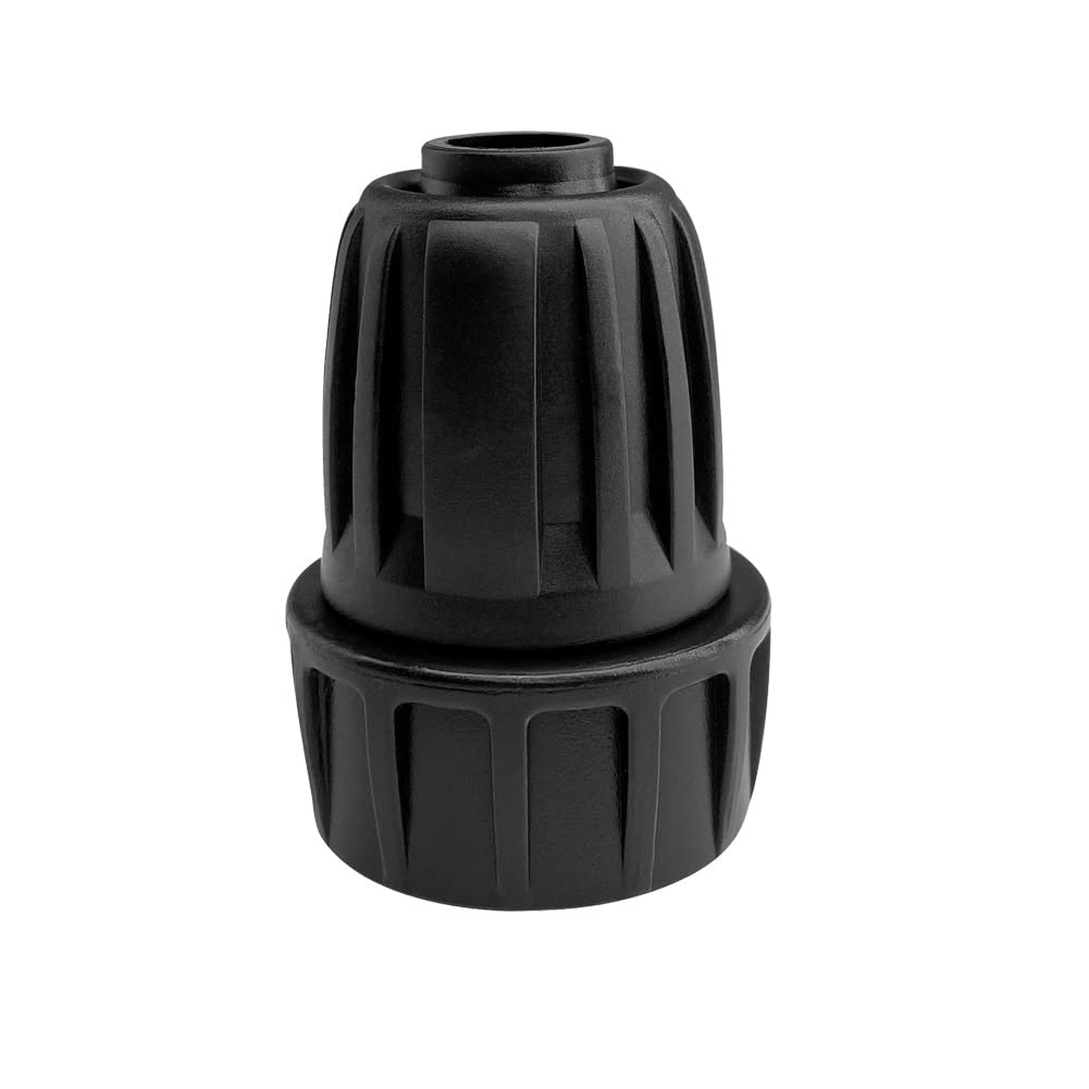 ALKARMA 3/4 inch GHT garden hose thread connector for versatile setups.