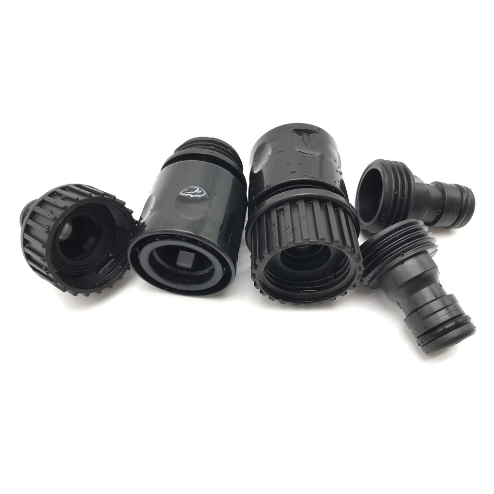 ALKARAMA 3/4-inch thread hose connector for quick fittings with nozzles.
