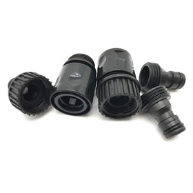 ALKARAMA 3/4-inch thread hose connector for quick fittings with nozzles.
