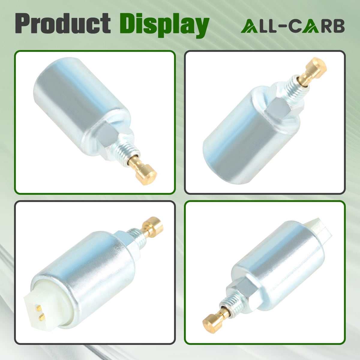 ALL-CARB brand label on solenoid confirms genuine replacement quality.