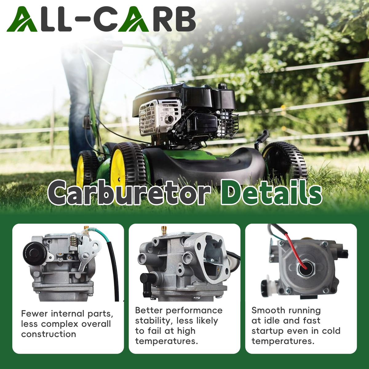 All-CARB carb kit gaskets three-pack ensures tight, leak-free seal
