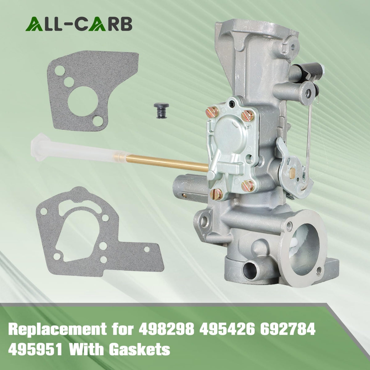 Includes two gaskets for a secure seal during start-up