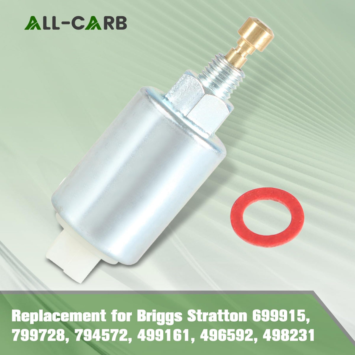 Solenoid body and connector closeup indicates durable electrical connections.