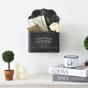 All Chic hanging wall planter large mouth for faux flowers and greenery