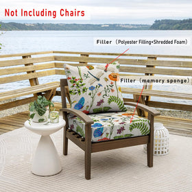 All Smiles seat cushion for garden furniture adds comfort and style.