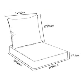 All Smiles removable cover cushion for easy cleaning after outdoor dining.