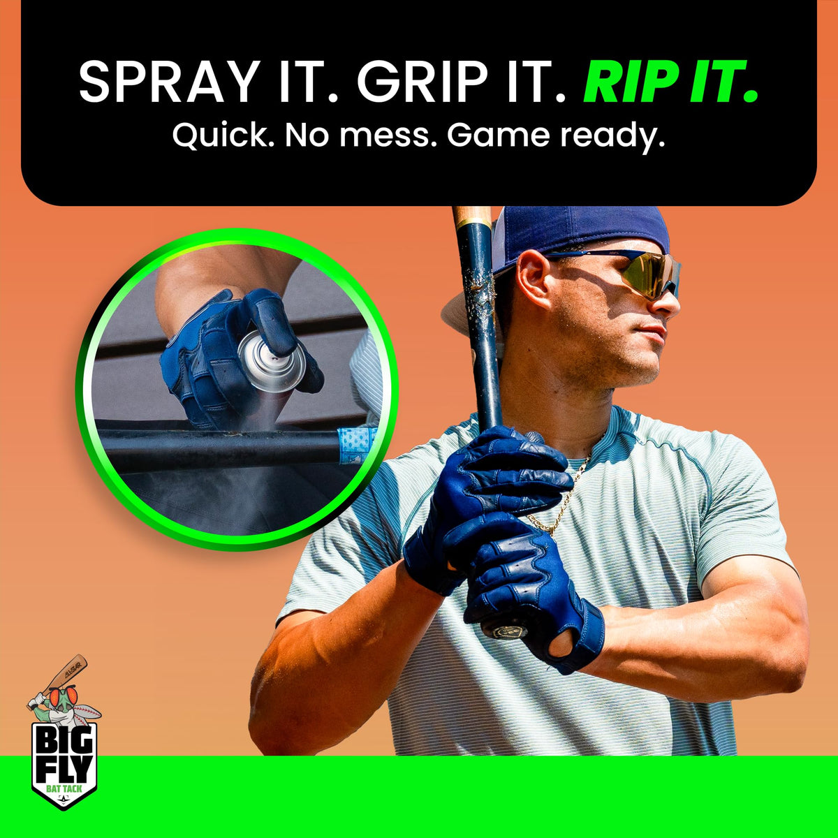 All-Star Big Fly ergonomic nozzle enables easy, even spraying on any bat.