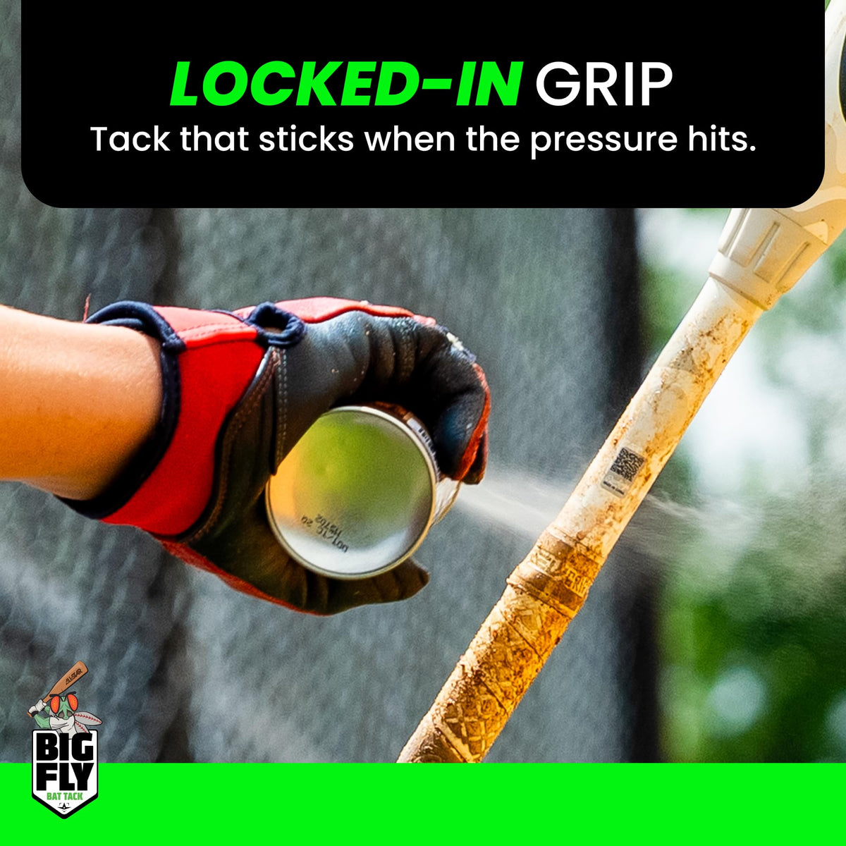 All-Star Big Fly spray on handle provides a locked-in grip and confidence.