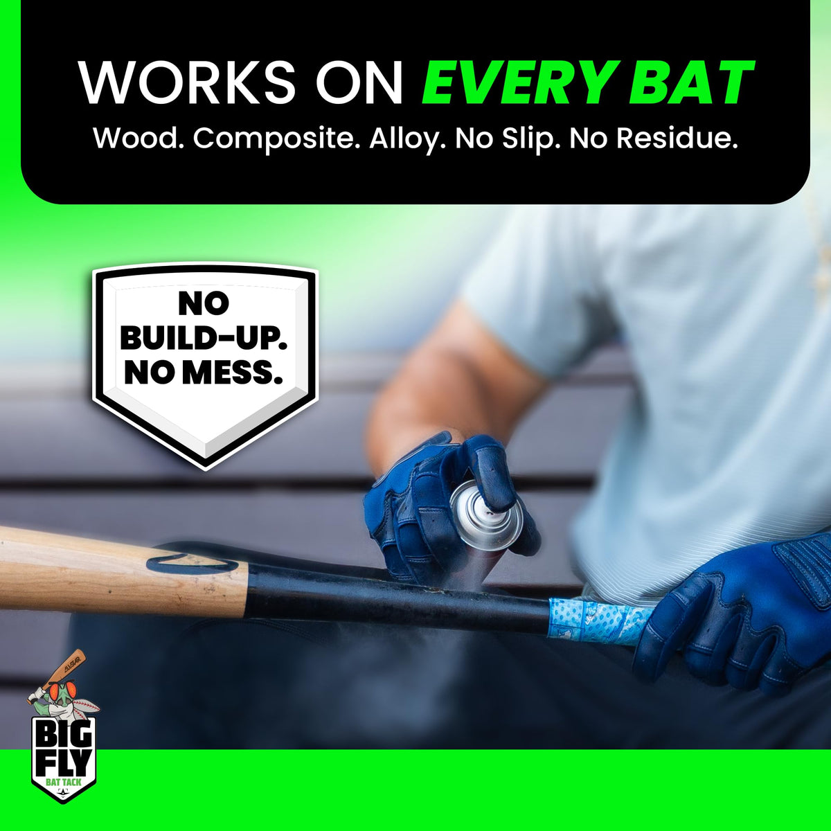 All-Star Big Fly works on all bat types for versatile use.