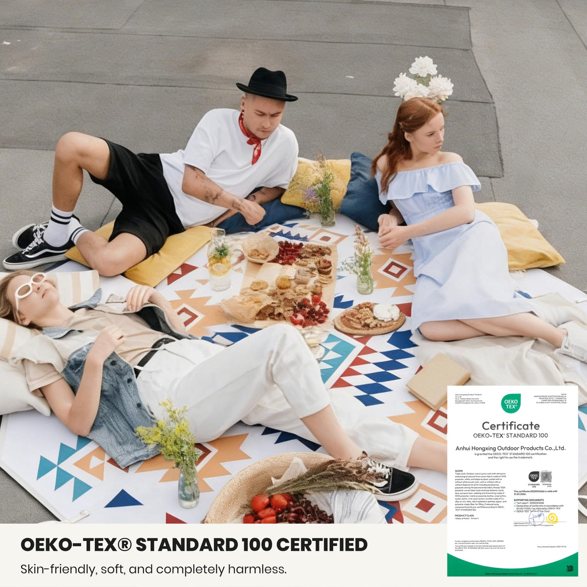 ALLBFENG blanket shows nano coating and waterproof layer protection