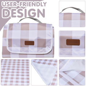 ALLBFENG picnic mat is machine washable for quick cleanup