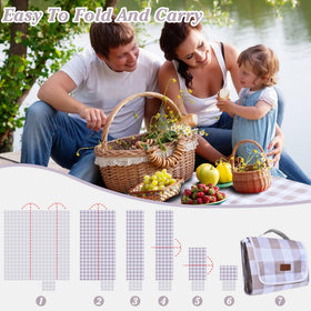 ALLBFENG picnic mat sandproof surface on grass or sand