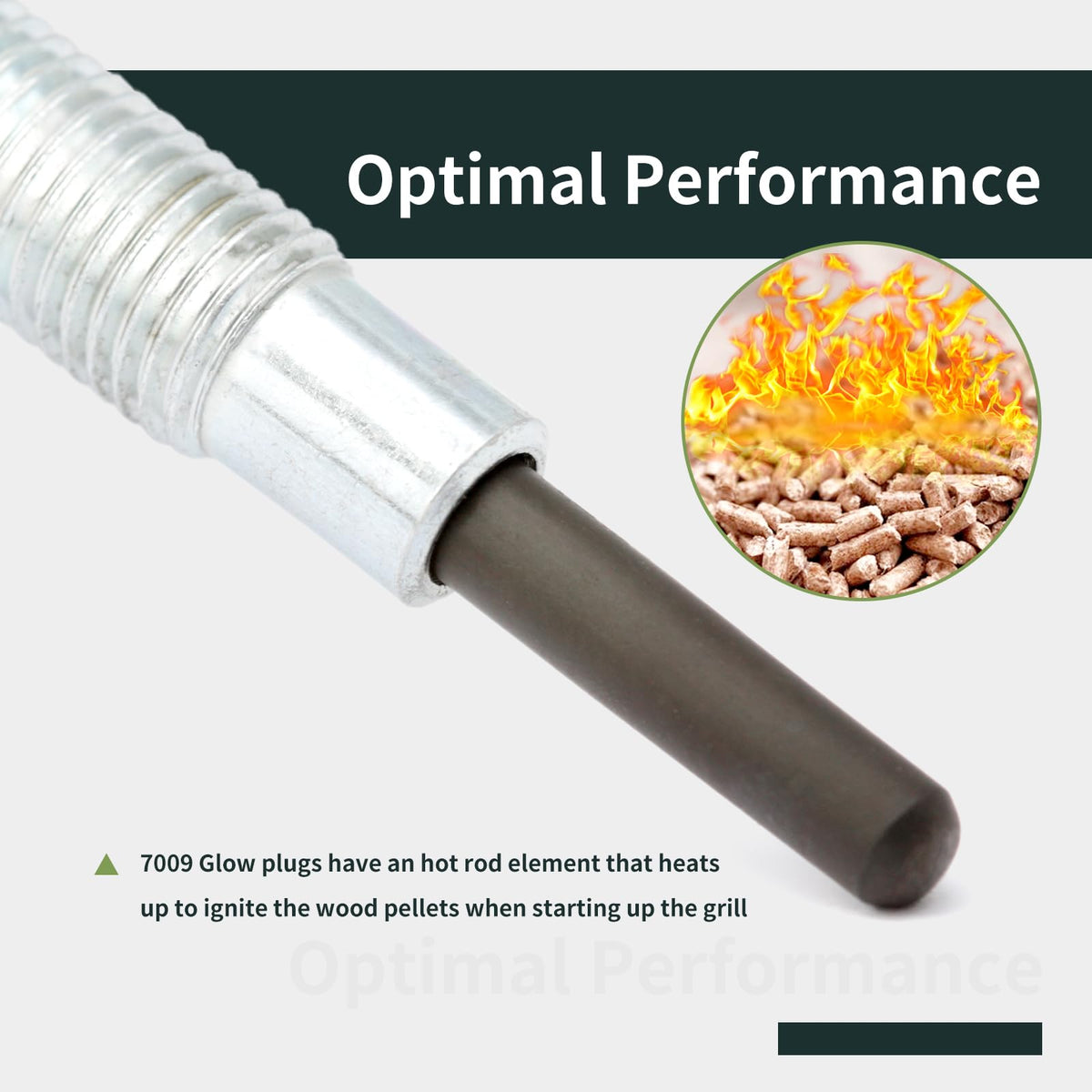 ALLCSM durable metal-constructed glow plug for high-heat grilling